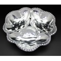 1160 - 3 SECTION BEADED CHIP AND DIP DENTED DESIGN 